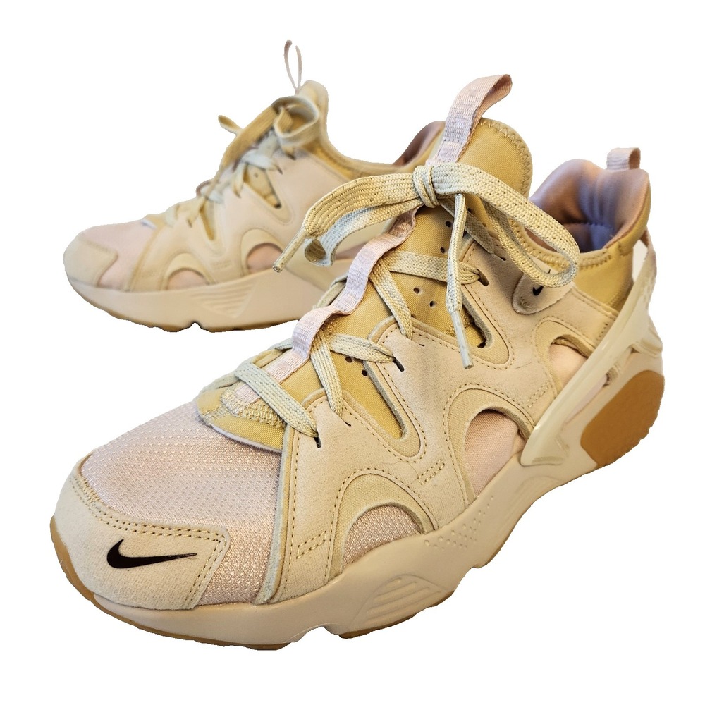 Nike Air Huarache Craft Sanddrift BROWN-EARTH-TEAM GOLD WMNS SZ 11.5 DQ8031-100